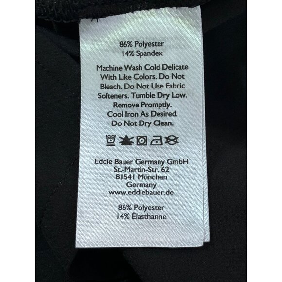 Eddie Bauer Tank Top Women's Small Black V-neck blouse - Picture 4 of 9